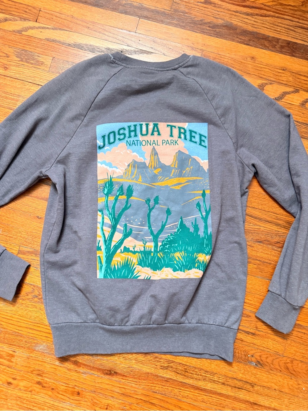 Joshua Tree Graphic Crewneck Sweatshirt - Gray
